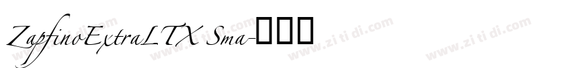 ZapfinoExtraLTX Sma字体转换